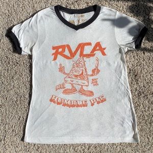 RVCA ringer white T-shirt